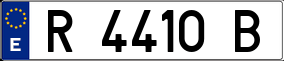 Trailer License Plate